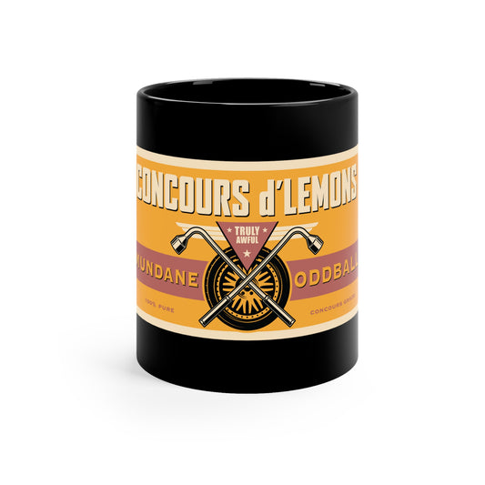 Concours d'Lemons "100% Concours Grade" 11oz Black Mug