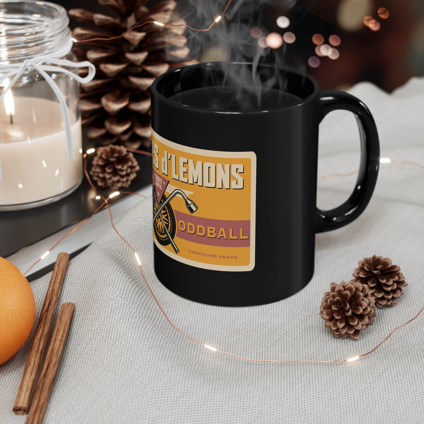 Concours d'Lemons "100% Concours Grade" 11oz Black Mug