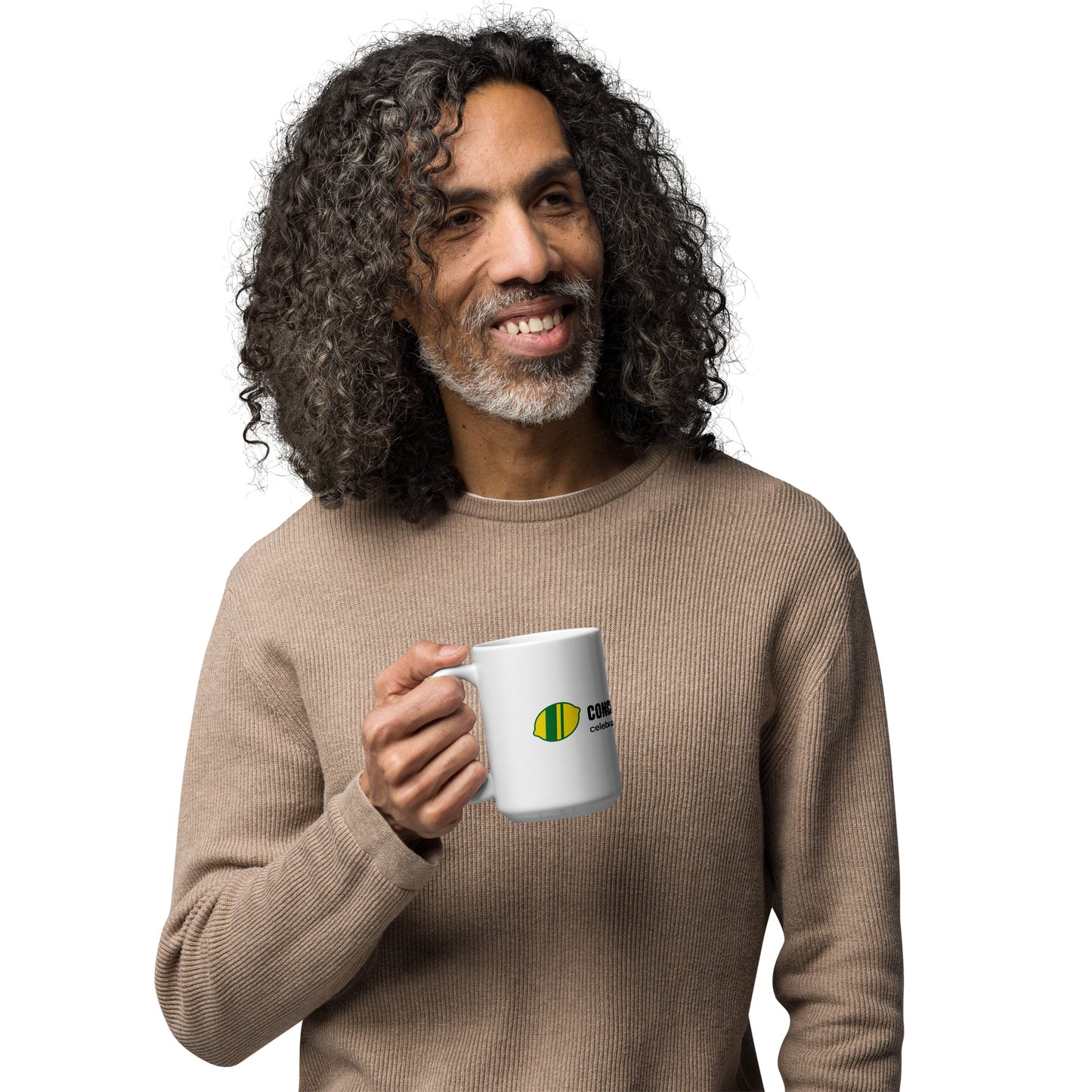 Celebrate the Unbest - White glossy mug