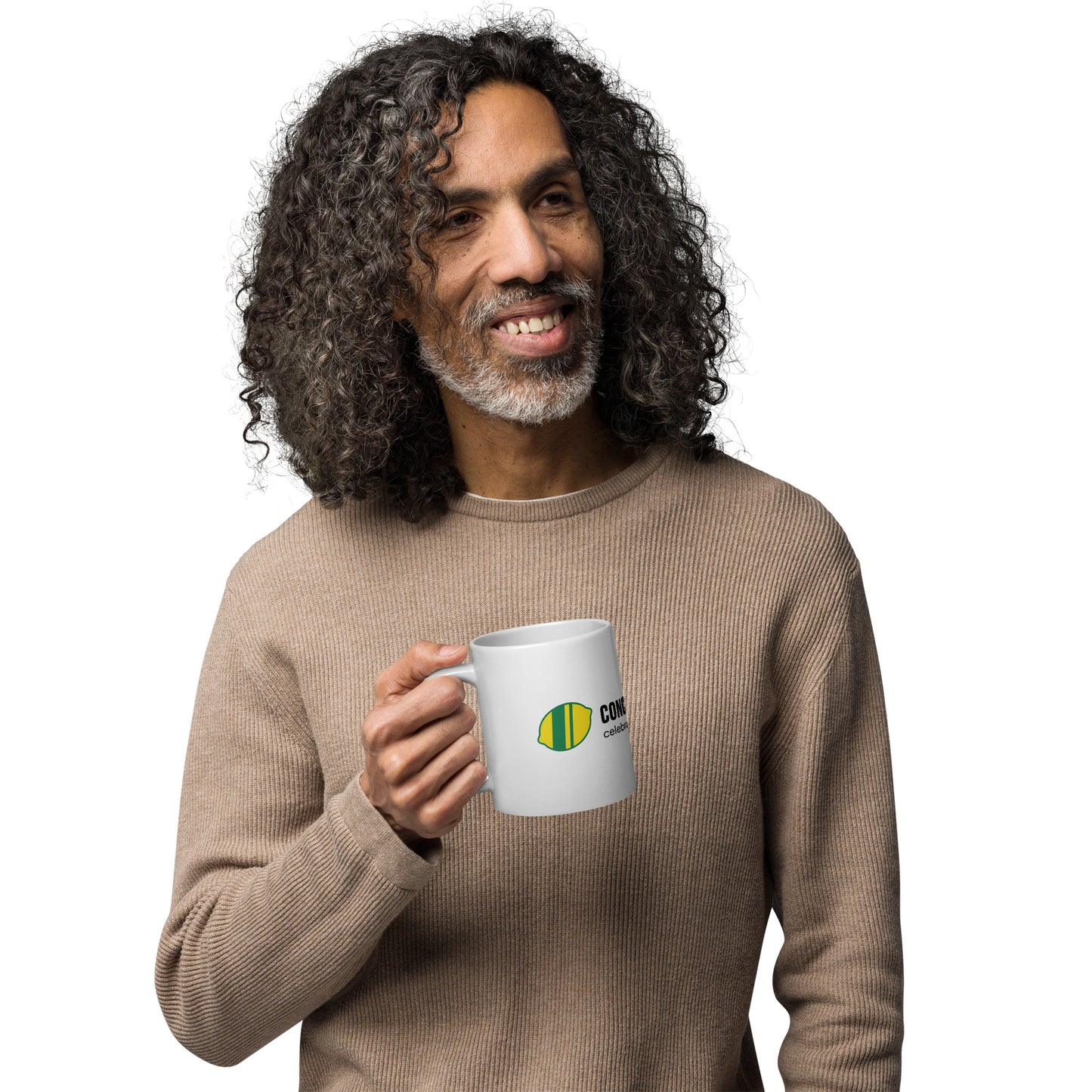 Celebrate the Unbest - White glossy mug